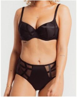 Culotte Taille Haute Louisa Bracq Série (Noir) -Lingerie Élégance Soldes culotte taille haute louisa bracq serie noir 2