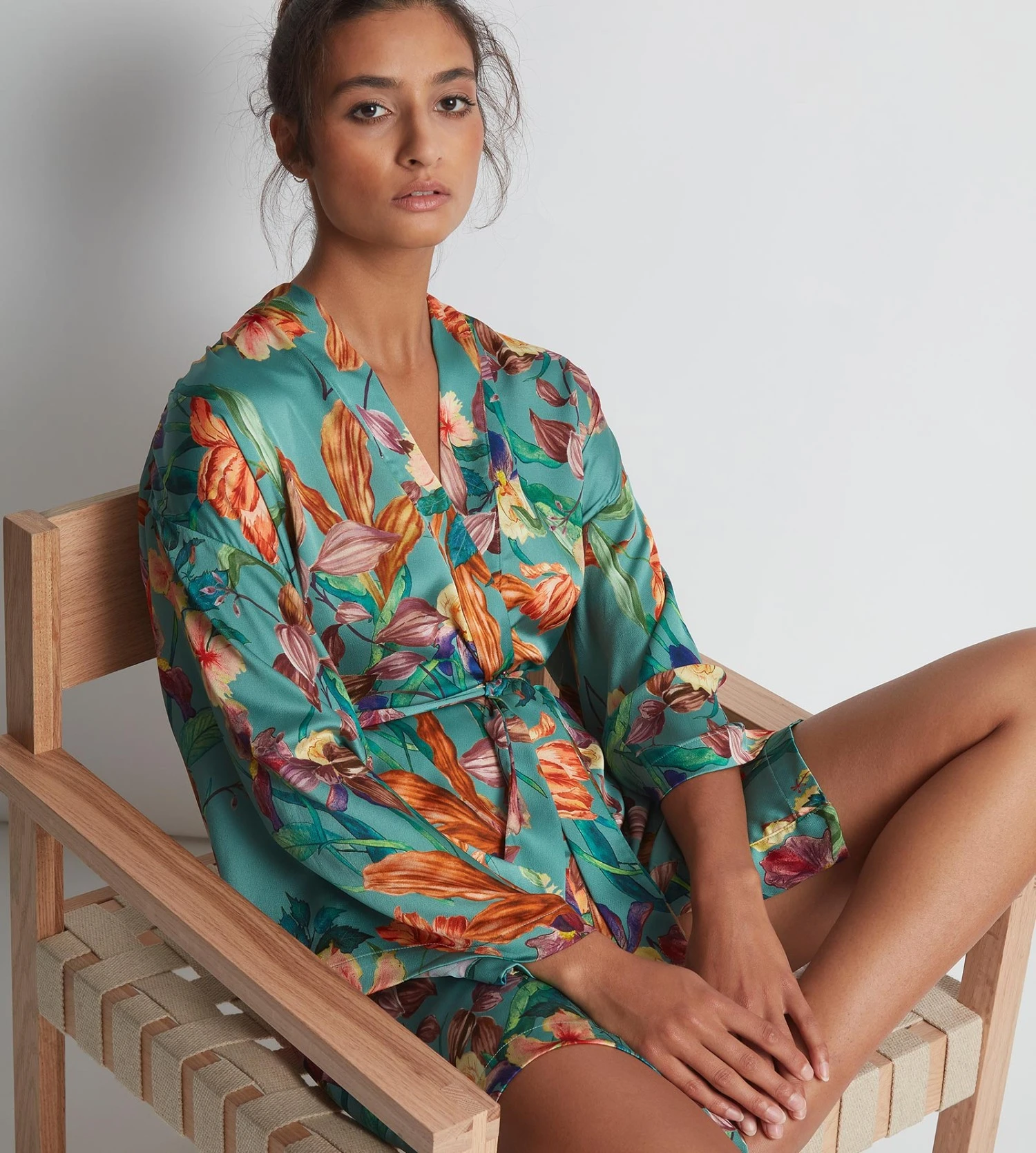 Lingerie Élégance Soldes -Lingerie Élégance Soldes kimono sweet folk aloe 4