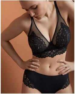 Lingerie Élégance Soldes -Lingerie Élégance Soldes soutien gorge triangle prima donna twist first night noir 1
